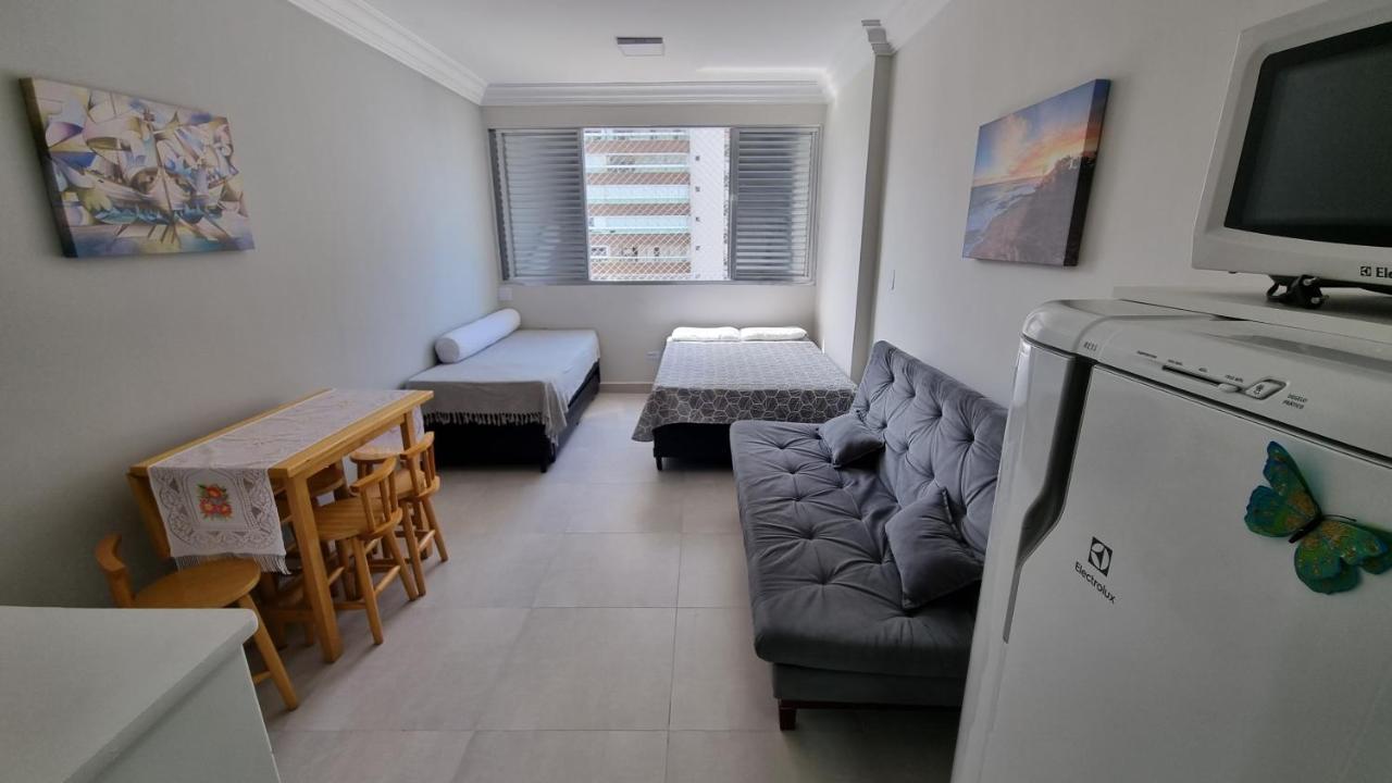 Ferienwohnung Apartamento Kit Praia Grande Na Guilhermina Frente Mar Exterior foto