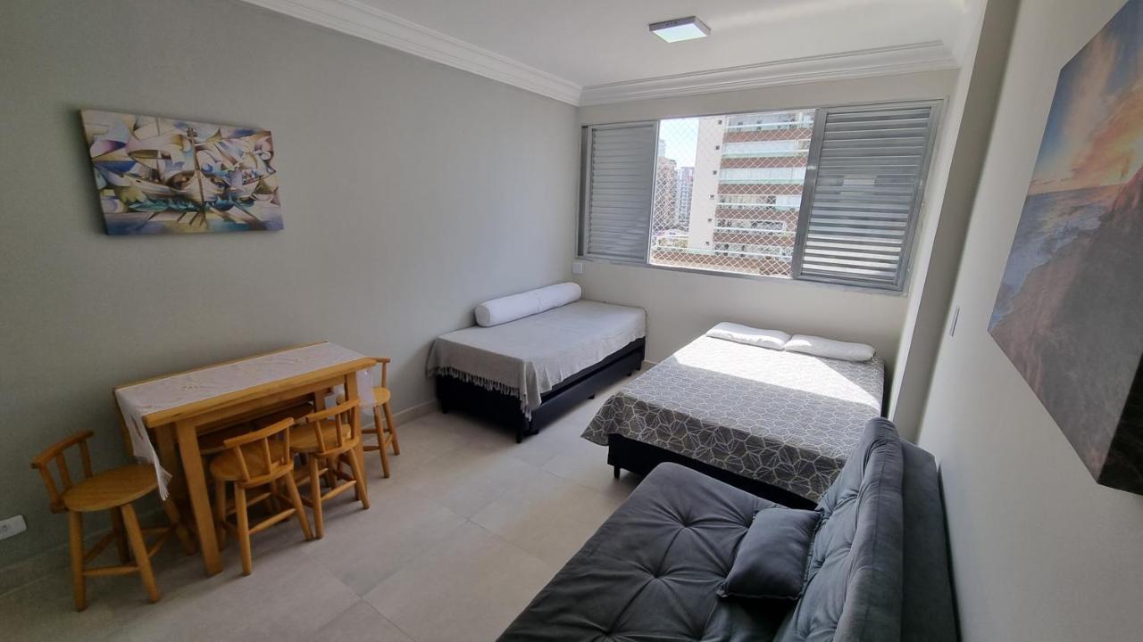 Ferienwohnung Apartamento Kit Praia Grande Na Guilhermina Frente Mar Exterior foto