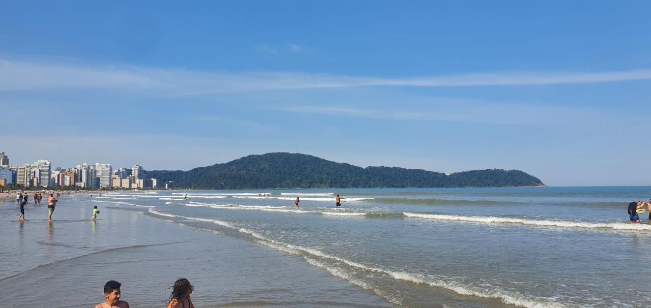 Ferienwohnung Apartamento Kit Praia Grande Na Guilhermina Frente Mar Exterior foto