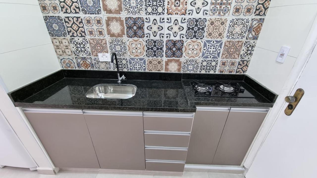 Ferienwohnung Apartamento Kit Praia Grande Na Guilhermina Frente Mar Exterior foto