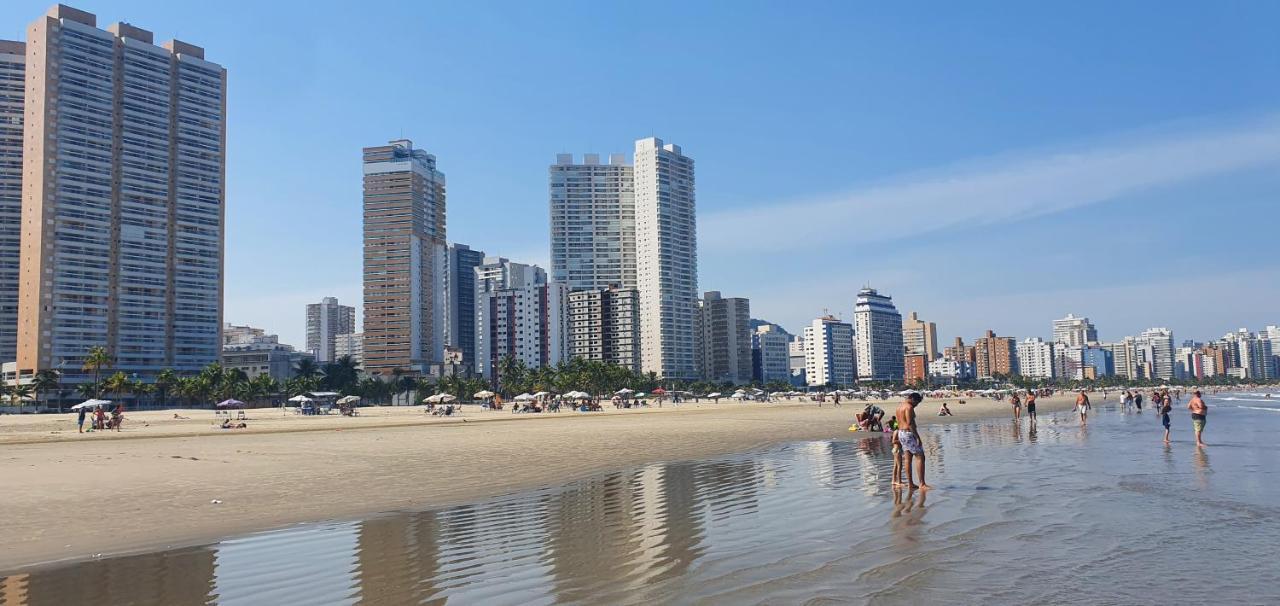 Ferienwohnung Apartamento Kit Praia Grande Na Guilhermina Frente Mar Exterior foto