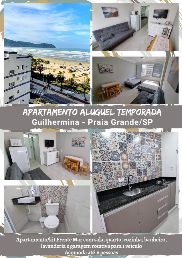 Ferienwohnung Apartamento Kit Praia Grande Na Guilhermina Frente Mar Exterior foto