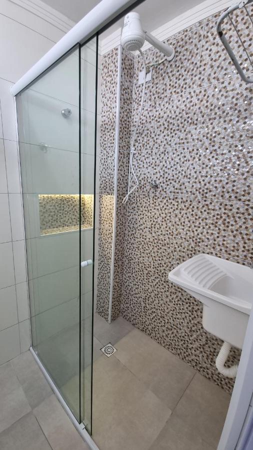 Ferienwohnung Apartamento Kit Praia Grande Na Guilhermina Frente Mar Exterior foto