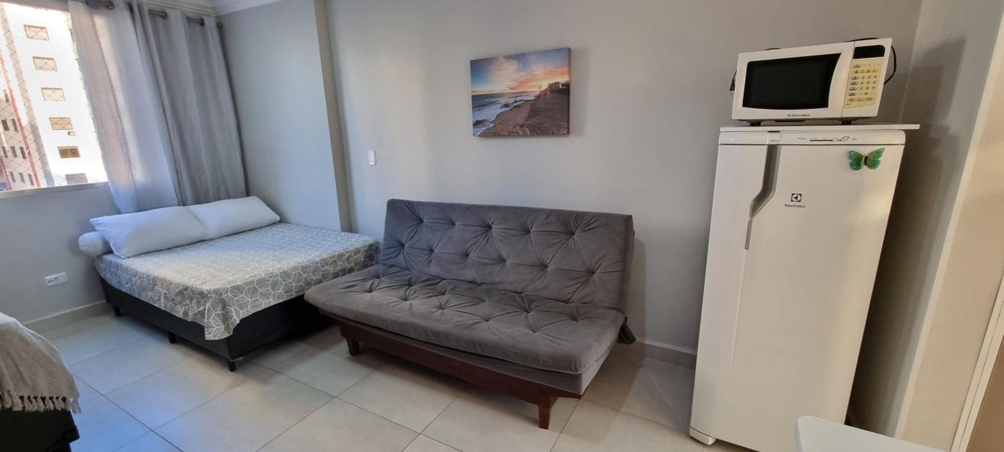 Ferienwohnung Apartamento Kit Praia Grande Na Guilhermina Frente Mar Exterior foto