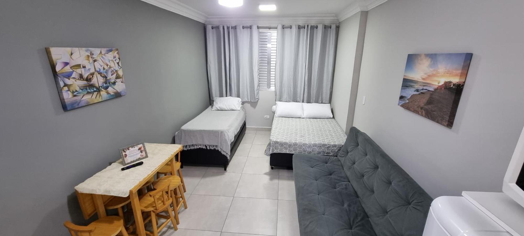 Ferienwohnung Apartamento Kit Praia Grande Na Guilhermina Frente Mar Exterior foto